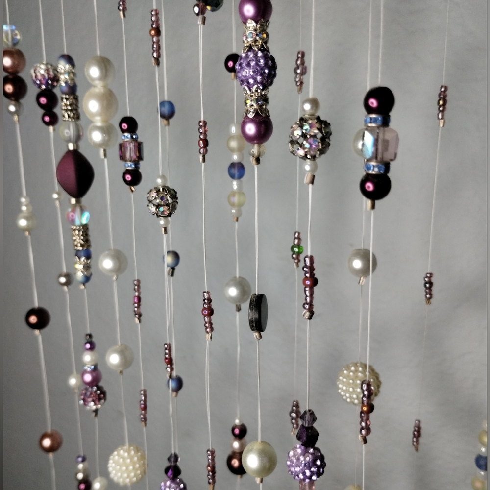 Sun Catcher / Beaded Curtain / Hanging Decor / Handmade / Grown-Up's Mobile